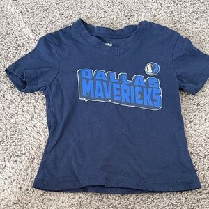 NBA Dallas Mavericks Navy Blue VNeck Toddler Shirt
